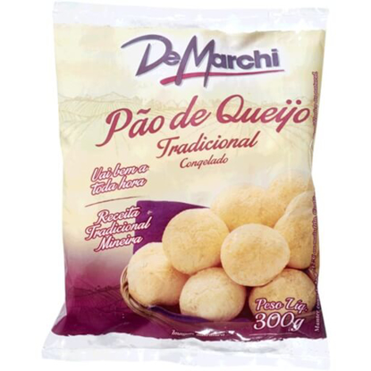 Mostrar detalhes para Pão de Queijo DE MARCHI emb.300g Imagem de Pão de Queijo DE MARCHI emb.300g