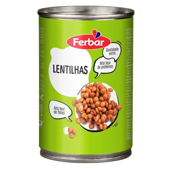 Imagem de Lentilhas Cozidas FERBAR emb.390g