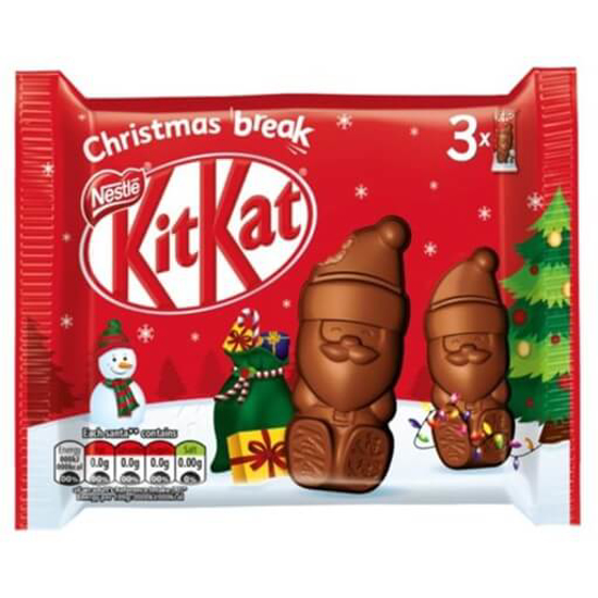 Imagem de Snack de Chocolate KitKat Pai Natal NESTLÉ emb.3un