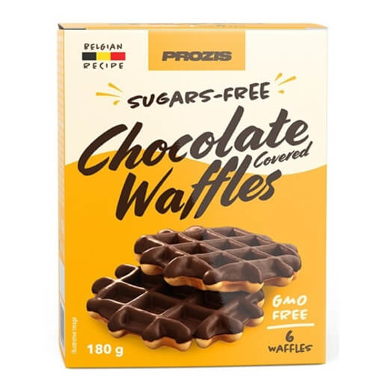 Imagem de Waffles Sem Acucares Cobertura Chocolate (6x30G) PROZIS 180g