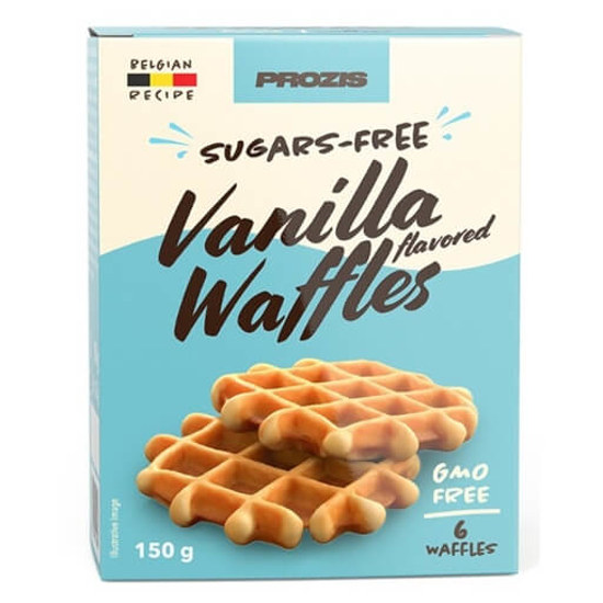 Imagem de Waffles Sem Acucares Baunilha (6x25G)  PROZIS 150G