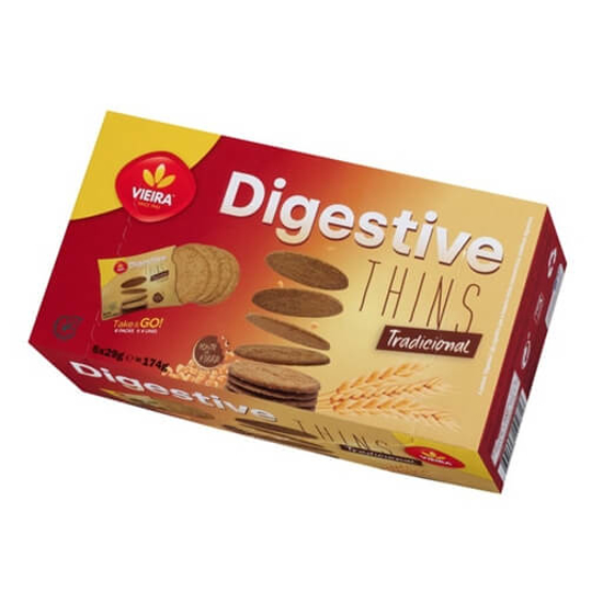 Imagem de Bolachas Digestivas Thins Tradicionais VIEIRA emb.174g