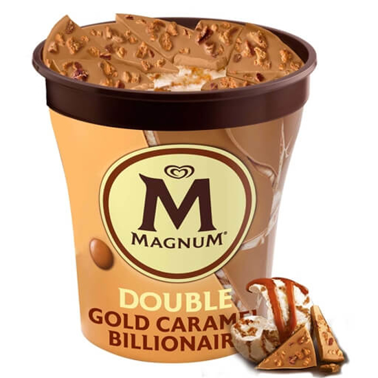 Imagem de Gelado Double Gold Caramel Billionaire MAGNUM emb.440ml