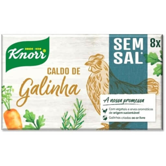 Imagem de Caldo de Galinha sem Sal Cubos KNORR emb.8un