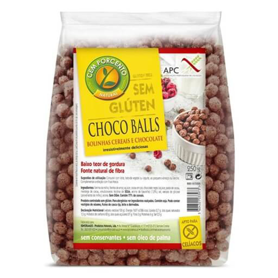 Imagem de Choco Balls sem Glúten CEM PORCENTO emb.250g