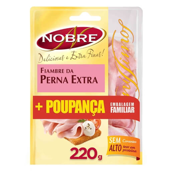 Imagem de Fiambre da Perna Extra Fatias Finíssimas NOBRE emb.220g