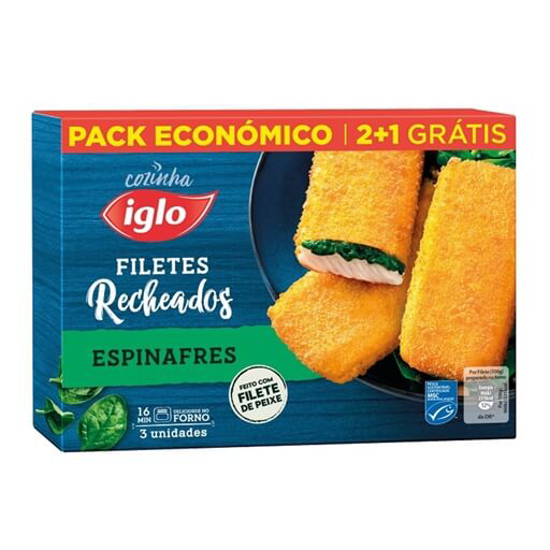 Imagem de Filetes Recheados Espinafres IGLO emb.300gr (3un)