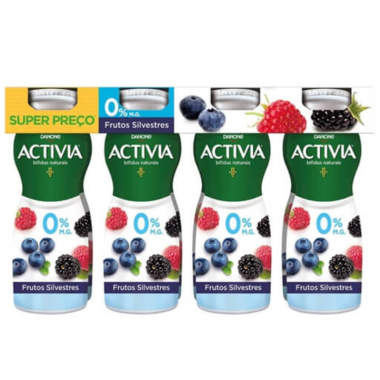 Imagem de Iogurte Líquido Bifidus 0% Frutos Silvestres ACTIVIA emb.8x155g