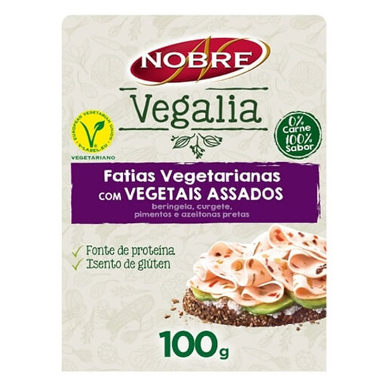 Imagem de Fatias Vegetarianas com Vegetais Assados NOBRE VEGALIA emb.100g