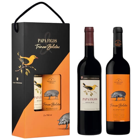 Imagem de Vinho Papa Figos + Trinca Bolotas Vinho Tinto Conjunto emb.2x75cl