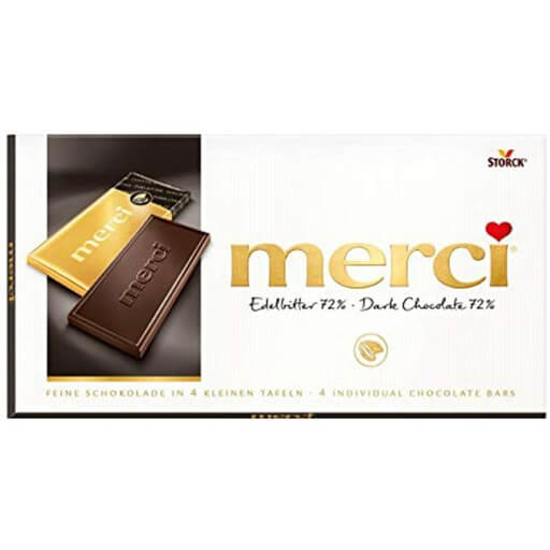 Imagem de Tablete de Chocolate Negro 72% Cacau MERCI emb.100g