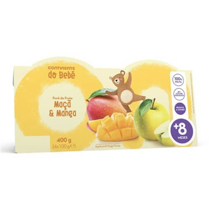 Puré de Fruta Multifrutas +6M - emb. 4 x 100 gr - Continente do Bebé