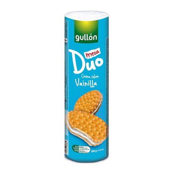 Imagem de Bolachas Recheadas com Baunilha Mega Duo GULLÓN emb.500g