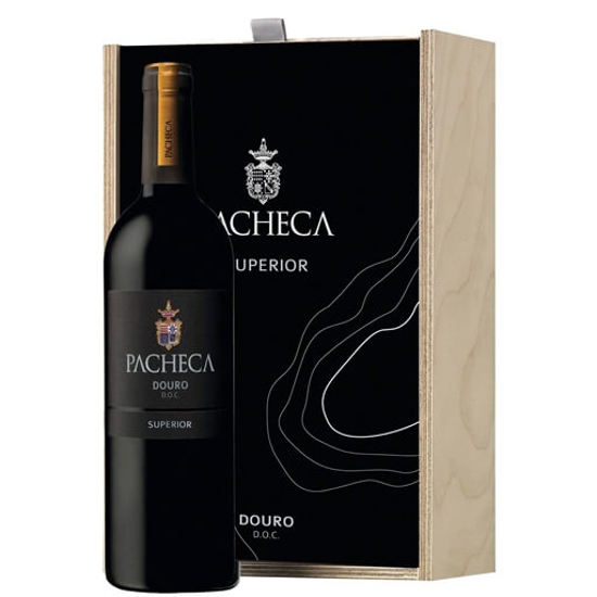 Imagem de Vinho Pacheca Superior DOC Douro Vinho Tinto Conjunto Caixa de Madeira QUINTA DA PACHECA emb.2x75cl