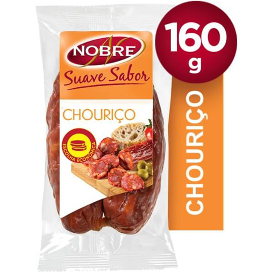 Imagem de Chouriço Curado Suave Sabor sem Glúten NOBRE emb.160g