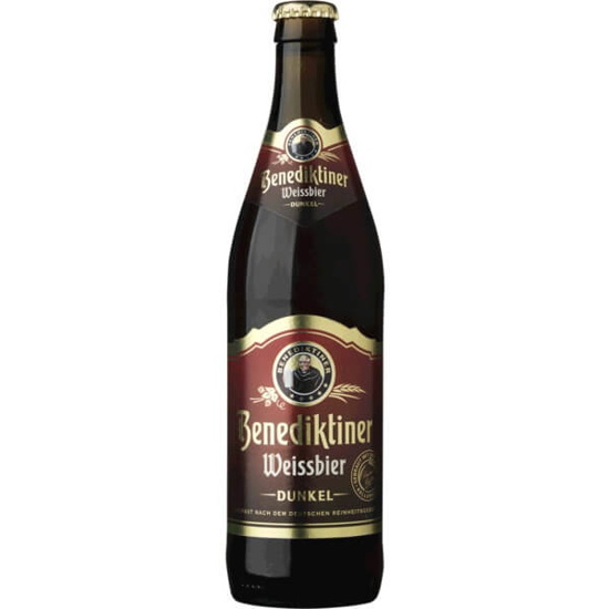 Imagem de Cerveja da Alemanha de Trigo Dunkel BENEDIKTINER WEISSBIER garrafa 50cl