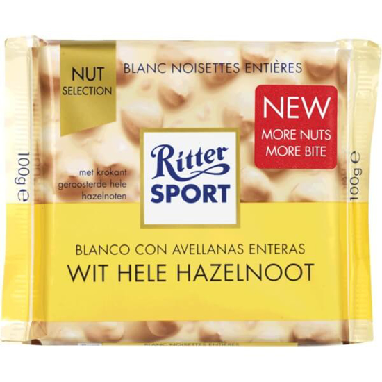 Imagem de Chocolate Branco com Avelãs RITTER SPORT emb.100g