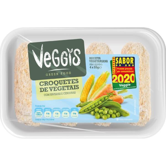 Imagem de Croquetes de Vegetais Pack 4 VEGGIS emb.4x55g