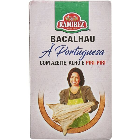 Imagem de Bacalhau à Portuguesa com Azeite, Alho e Piri-Piri RAMIREZ lata 120g