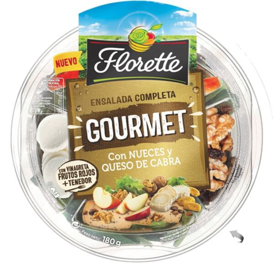 Imagem de Salada Gourmet com Nozes e Queijo de Cabra FLORETTE emb.180g