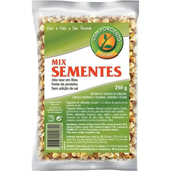 Imagem de Mix 6 Sementes CEM PORCENTO emb.250g