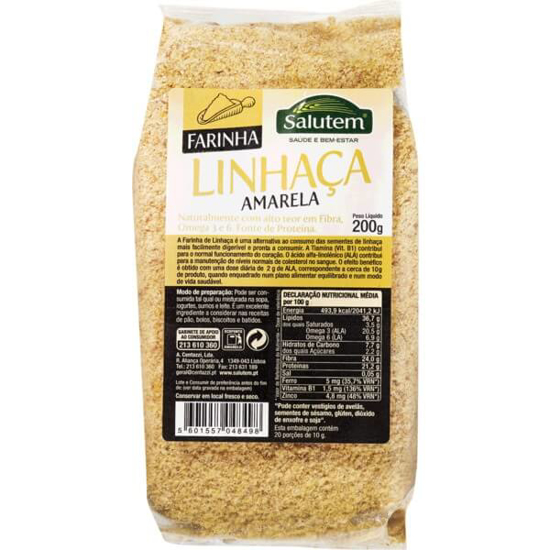 Imagem de Farinha de Linhaça Amarela SALUTEM emb.200g