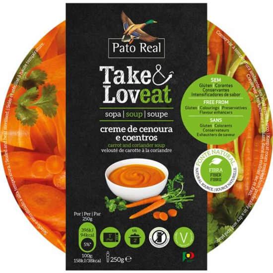 Imagem de Creme de Cenouras e Coentros PATO REAL TAKE&LOVEAT emb.250g