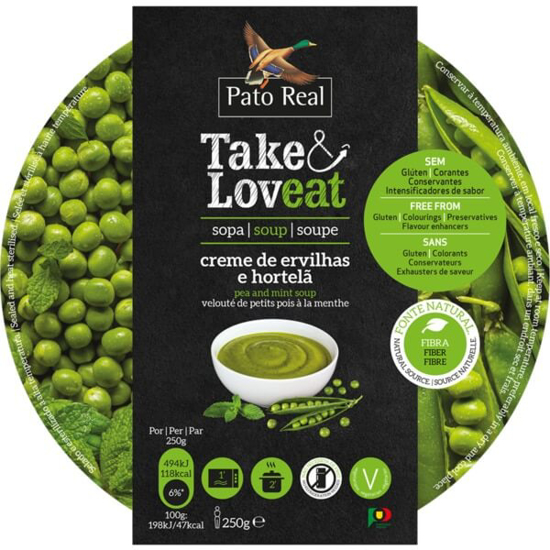 Imagem de Creme de Ervilhas e Hortelã PATO REAL TAKE&LOVEAT emb.250g