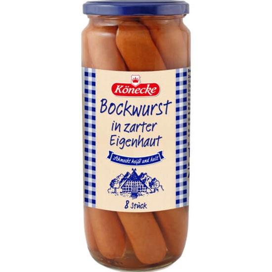 Imagem de Salsichas Bockwurst KONECKE frasco 1030g