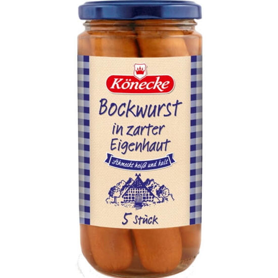 Imagem de Salsichas Bockwurst KONECKE frasco 380g