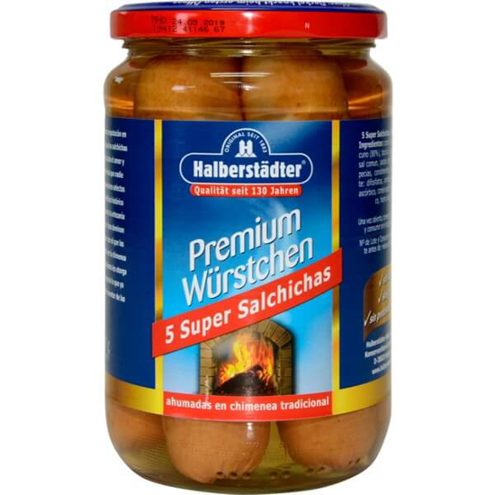 Imagem de Salsichas Premium HALBERSTADTER frasco 400g