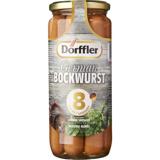 Imagem de Salsichas Bockwurst 8 Unidades DORFFLER frasco 360g