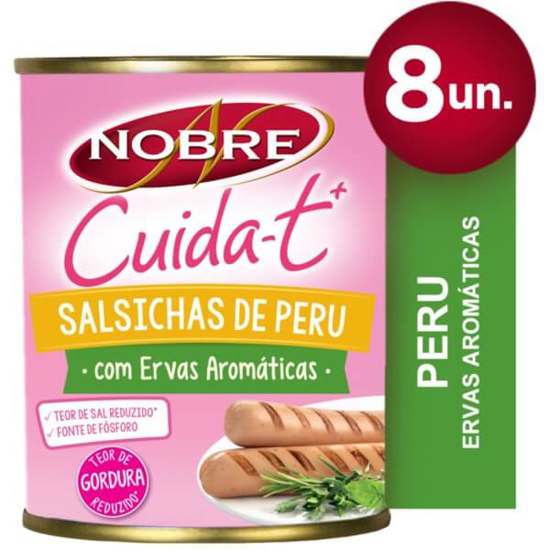 Imagem de Salsichas Perú e Ervas Aromáticas NOBRE emb.160g