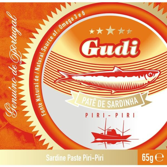 Imagem de Paté de Sardinha com Piri-Piri GUDI emb.65g