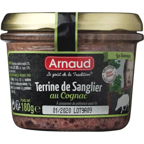 Imagem de Paté de Javali ARNAUD frasco 180g