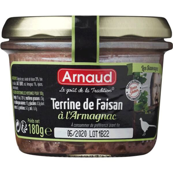 Imagem de Paté de Faisão com Armagnac ARNAUD frasco 180g