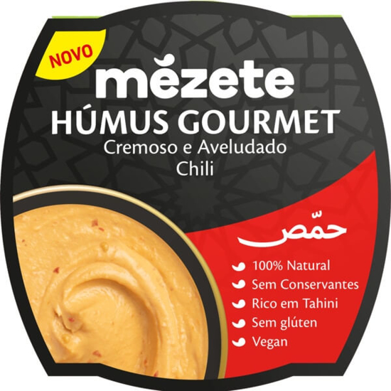 Imagem de Húmus Gourmet com Chili Vegan sem Glúten MÉZETE emb.215g