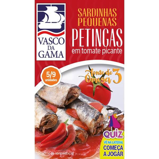 Imagem de Petinga em Tomate Picante VASCO DA GAMA lata 90g