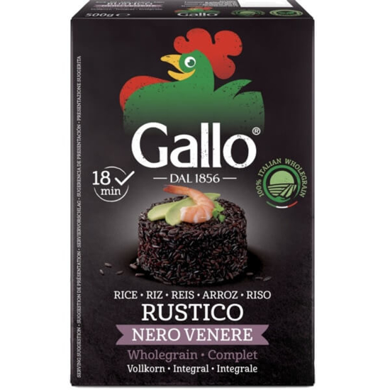 Imagem de Arroz Risotto Preto RISO GALLO emb.500g