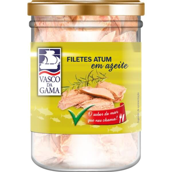 Imagem de Filetes de Atum em Azeite VASCO DA GAMA frasco 200g