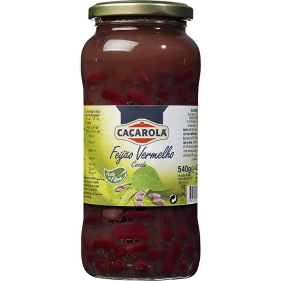 Imagem de Feijão Vermelho Cozido CAÇAROLA frasco 540g