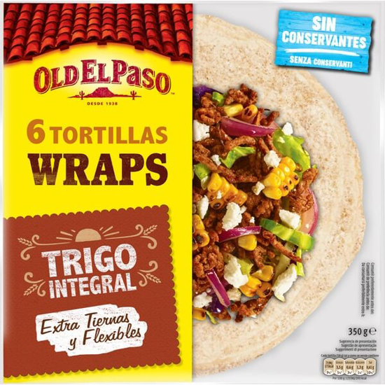 Imagem de Tortilhas de Trigo Integral 6 Unidades OLD EL PASO emb.350g