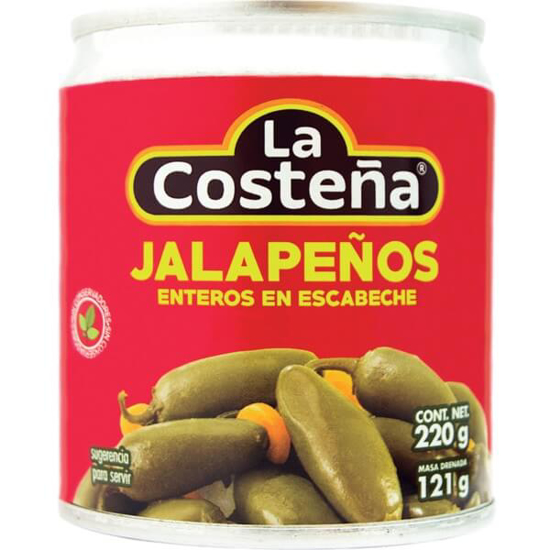 Imagem de Jalapeños Inteiros em Escabeche LA COSTEÑA lata 220g