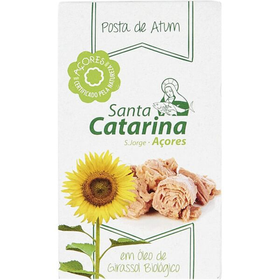 Imagem de Posta de Atum em Óleo de Girassol Biológico SANTA CATARINA lata 120g