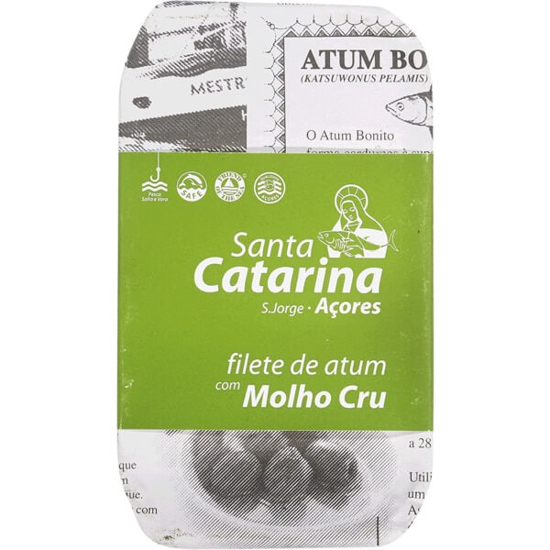 Imagem de Filete de Atum com Molho Cru SANTA CATARINA lata 120g