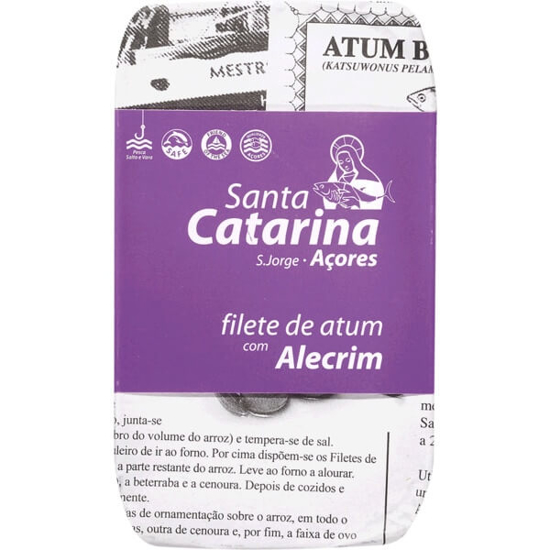 Imagem de Filetes de Atum com Alecrim SANTA CATARINA lata 120g