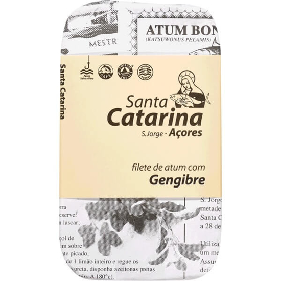 Imagem de Filetes de Atum com Gengibre SANTA CATARINA lata 120g