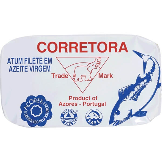 Imagem de Filete de Atum em Azeite Virgem CORRETORA lata 120g