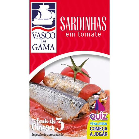 Imagem de Sardinhas Portuguesas em Tomate VASCO DA GAMA lata 120g