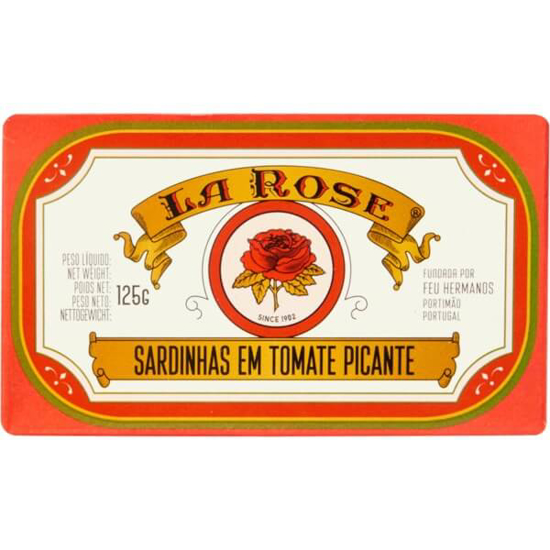 Imagem de Sardinhas em Tomate Picante LA ROSE lata 120g